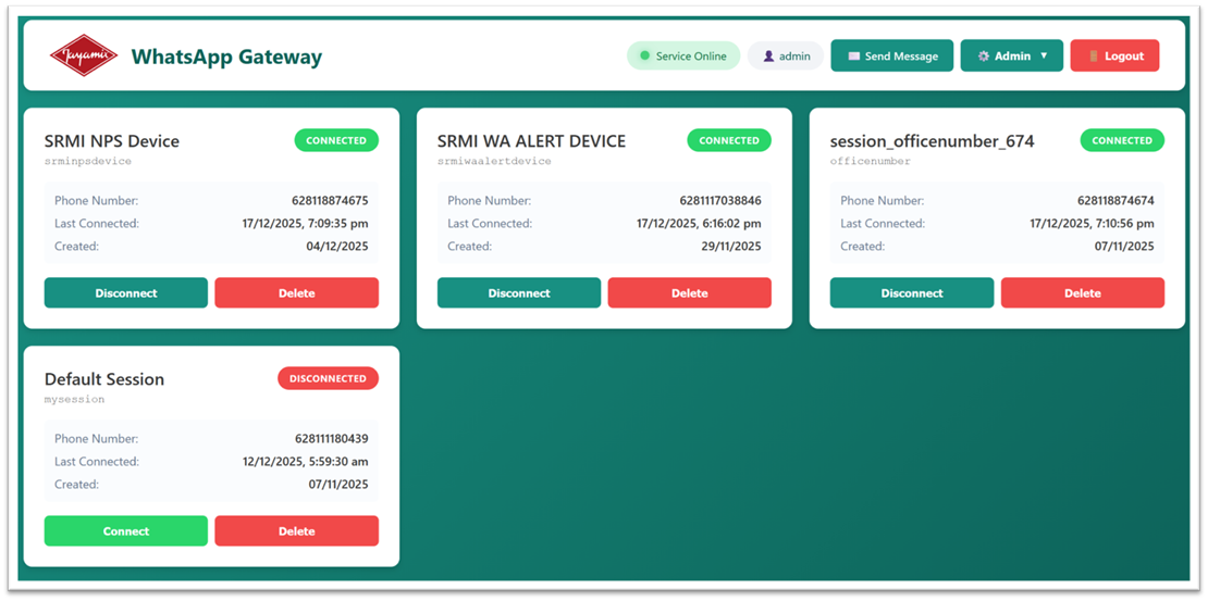 WhatsApp Gateway System cover